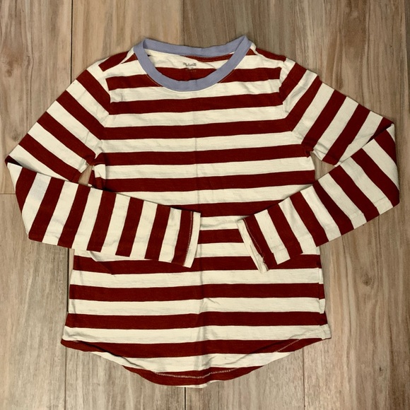 Women’s Madewell Long Sleeve Striped T-shirt Size XS - Picture 5 of 9